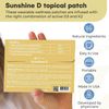 NUTRI-PATCH Sunshine D Topical Patch, Infused with D3, K2, Magnesium, 30 Count