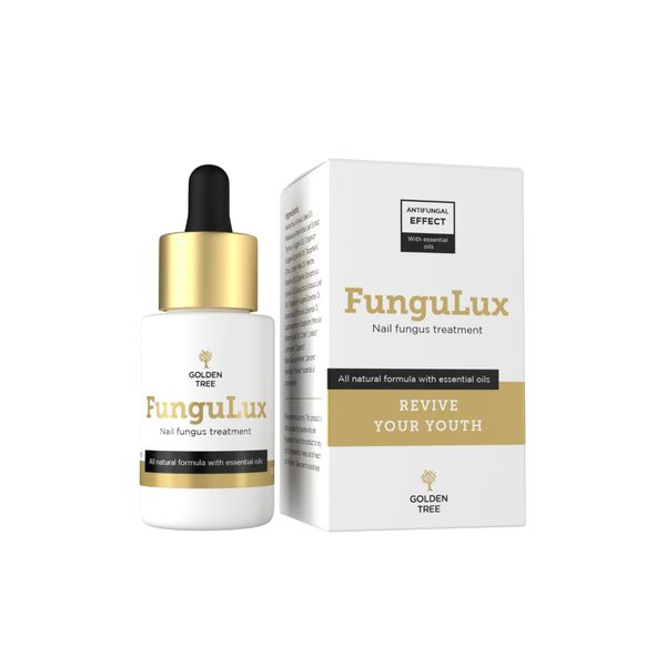 Golden Tree FunguLux - Natural Fungal Nail Treatment for Toenails Extra Strong Transparent Fungal Nail Treatment Gel for Men and Women with Essential Oils for Effective Anti-Fungal Nail Treatment