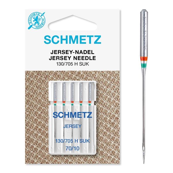 Schmetz Sewing Machine Needles, Metal, Silver, NM 70/10