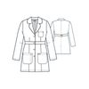 Grey's Anatomy 4481 34" Women's Lab (White, Medium)