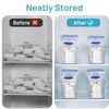 Vtopmart Breastmilk Storage Container 4PCS Set, Clear Freezer and Fridge Orga...