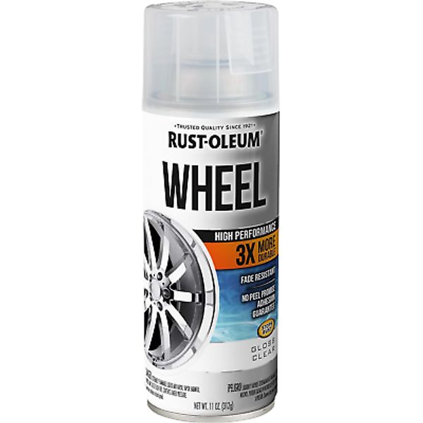 366439 High Performance Wheel Spray Paint, 11 Oz, Gloss Clear