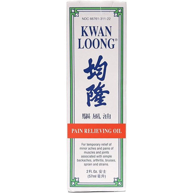 Kwan Loong Medicated Massage Oil for Pain Relieving 2 oz. – Menthol Oil – Recommended for Arthritis, Shoulders, Knee, Joint Discomfort, Back & Neck Pain Relief, Sore Muscle