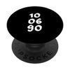 10.06.90 - Birthdate Design with Birth Day.Month.Year PopSockets Swappable PopGrip