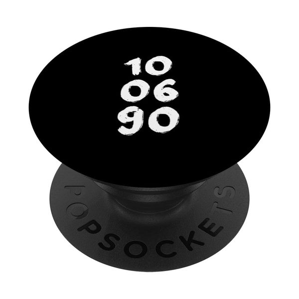 10.06.90 - Birthdate Design with Birth Day.Month.Year PopSockets Swappable PopGrip