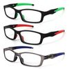 KoKoBin 3 Pack sports reading glasses TR90 rectangular Lightweight Comfortable and flexible Blue Light Blocking Readers (3 Pack, 2, Dioptres)