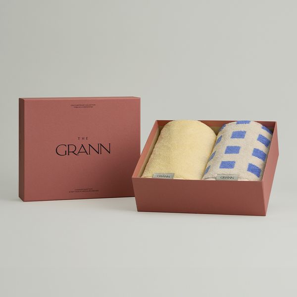 [Gift Wrapping] The Grand 2P Gift Set - Edition Face Towel / Picnic Green, Blue Square, Total Paris, Strawberry Chocolate 4 types