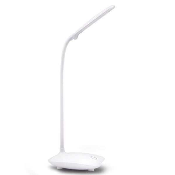 SIN&MI Desk Lamp Eye Protection LED Lamp Flexible Bedside Table Desk Lamp LED Reading Desk Light White