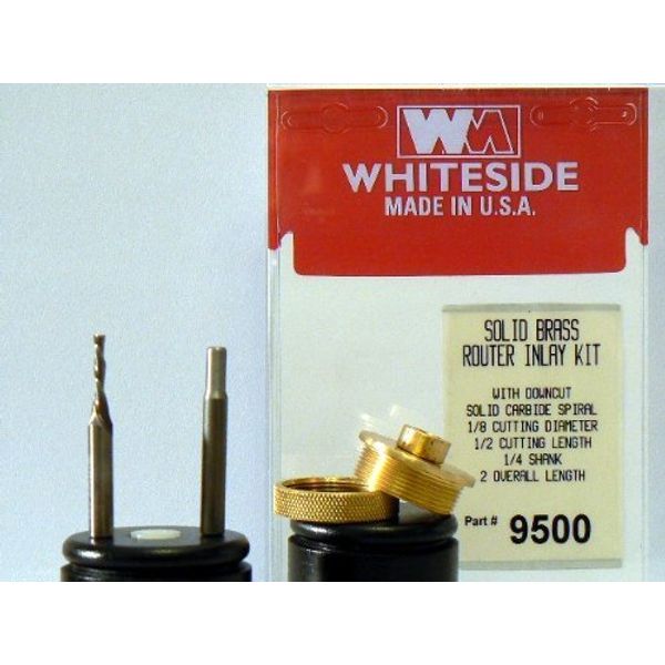 Whiteside Router Bits 9500 Solid Brass Inlay Kit