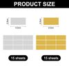 LSYYSL 270 Horizontal Scratch Cards, Rectangular Scratch Cards, Interesting Scratch Stickers, Creative Stickers, Diy Card Accessories