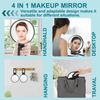 DONGDA 20X/1X Double Sided Makeup Mirror, Foldable Compact Travel Mirror With Stand