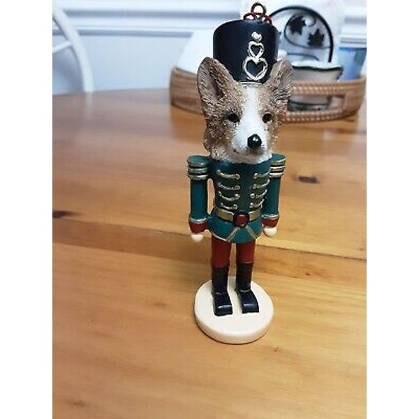 E&S Pets 35358-100 Corgi Nutcracker Soldier Dogs Ornament