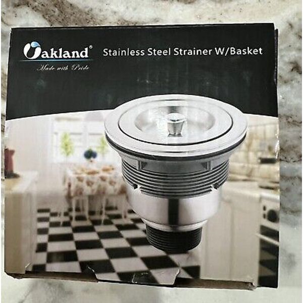 Oakland Brand Stainless Steel Kitchen/Bar Sink Strainer W/ Filter Basket Drain