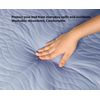 Deluxe Washable Reusable Double Bed Incontinence Pad Protector with Tucks, Blue