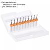 sourcing map Micro PCB Drill Bit Set, 1/8" Shank 2.3mm Solid Tungsten Carbide CNC Engraving Print Circuit Board Drill Bits Rotary Tool 10pcs