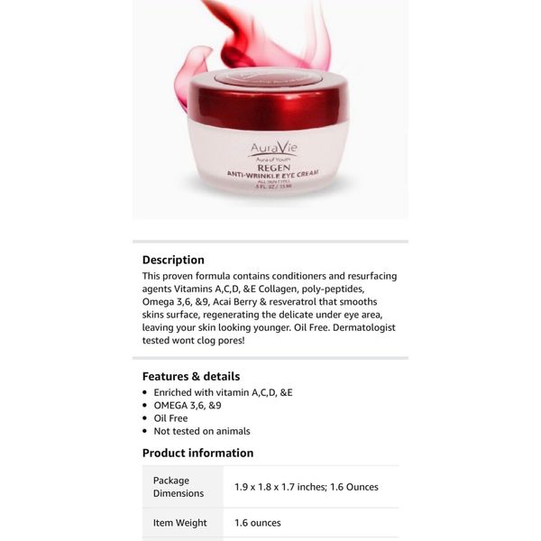 Anti Wrinkle Eye Cream-AuraVie