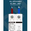 DIHOOL Miniature Circuit Breaker MCB, 2 Pole, 50Amp,230VAC,Type C