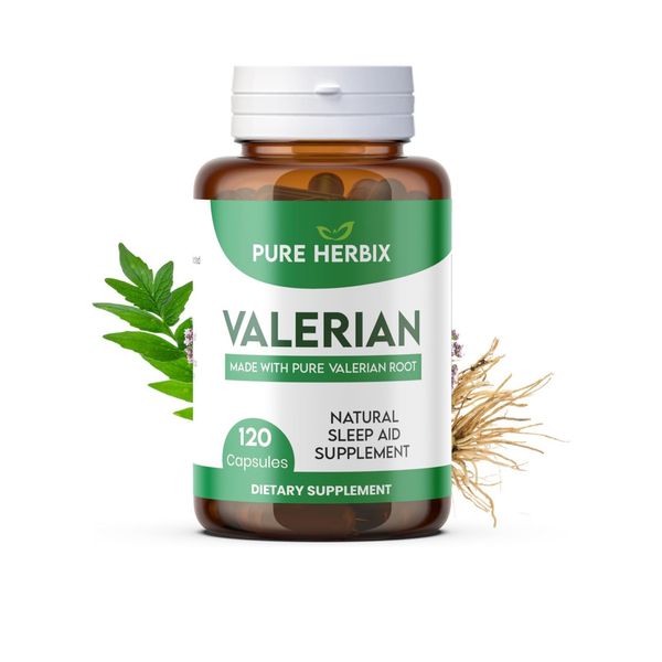 Valerian Root Supplement for Sleep, Stress Relief, and Calming Effect