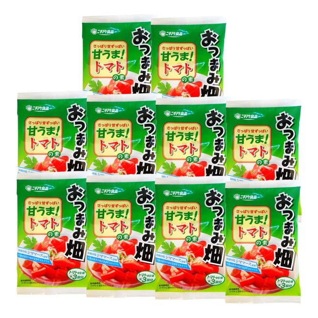 Nichino Foods Snack Field Sweet Horse Tomato Ingredients x 10 Bags