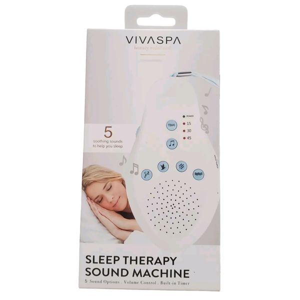 Vivaspa Sleep Therapy Sound Machine 5 Soothing Sounds With Timer