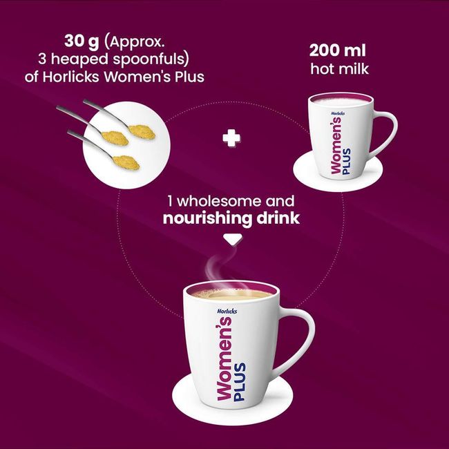 WOMEN'S HORLICKS WOMEN'S PLUS CARAMEL HEALTH DRINK - 400G REFILL PACK