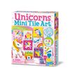 4M 404740 Unicorn Mini Tile Art, Multi, ND Age 5+