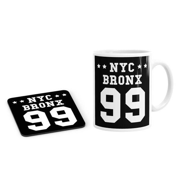 Daytripper NYC Bronx 99 Kitchen Mug and Coaster Set Coffee Tea Cup Gift