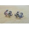 Sterling Silver TINY 9x10mm Crab Zodiac Cancer Studs Stud Earrings