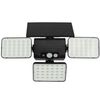4 pack |3-Head LED Security Motion Sensor Outdoor Solar Light | Remote Control