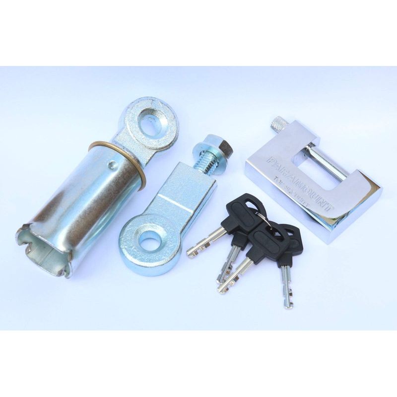SBM GROUND LOCK AND HEAVY DUTY PADLOCK - FOR ROLLER SHUTTER GARAGE ...
