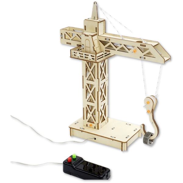 Apricity Tower Crane Craft Kit, Handmade Kit, Enjoyable for Elementary School Students, with Japanese Instruction Manual and How-to Video (English version not guaranteed)