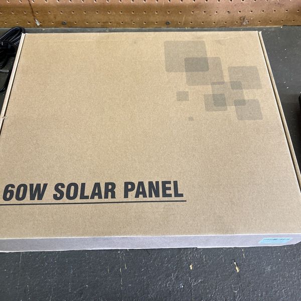 Apowking 60W Foldable Solar Panel 12/18V, DC Outlet, Solar Generator, Portable