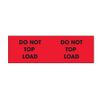 Pallet Corner Labels - Do Not Top Load - 500 Per Roll - Red