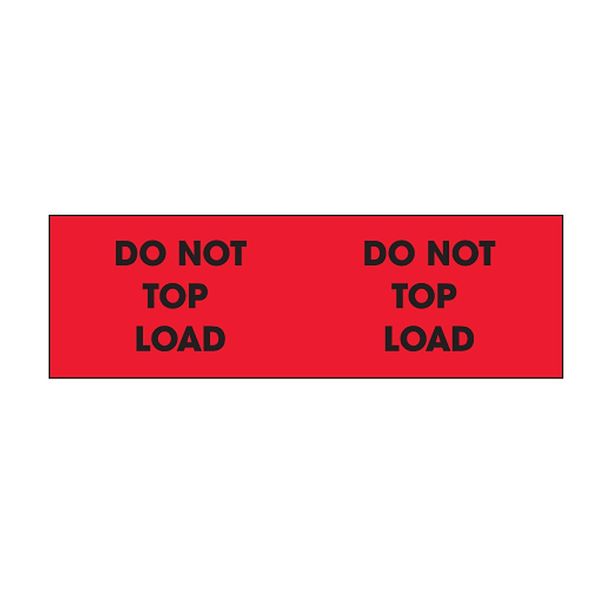 Pallet Corner Labels - Do Not Top Load - 500 Per Roll - Red
