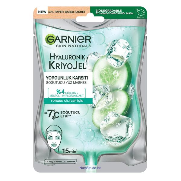 Garnier Hyaluronik Kriyojel Yorgunluk Karşıtı Soğutucu Yüz Maskesi