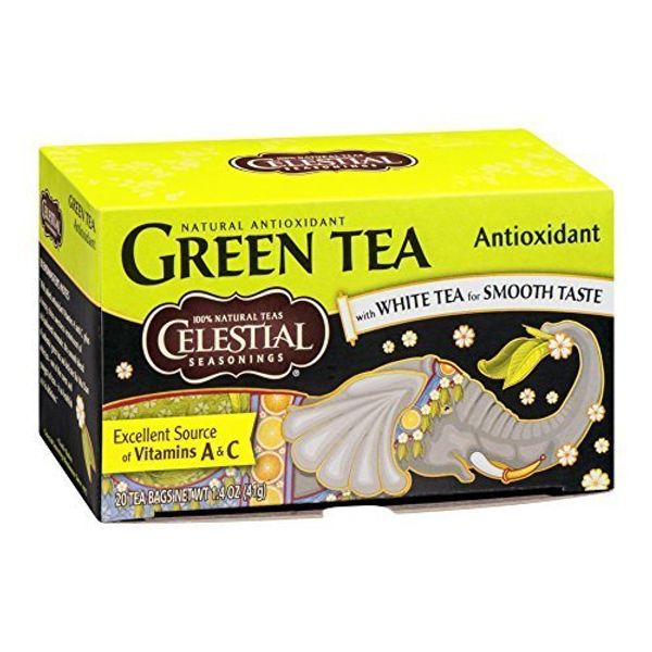 Celestial Seasonings Natural Antioxidant Green Tea Bags with White Tea - 20 CT