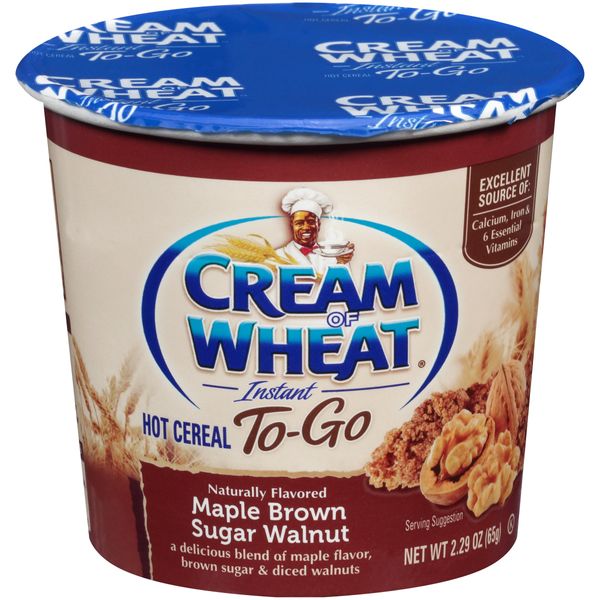 Cream of Wheat, Hot Cereal to Go, Maple Brown Sugar Walnut, 2.29 Ounce (Pack of 6)