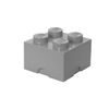 Lego Storage Brick 4 Stone, Grey, Medium