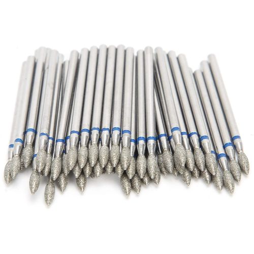 50pcs Nail Drill Bits Nail Polishing Grind Head Replacement Accessory Cuticle Remover Bits Electric Manicure Tool Nail Drill Bits Set (M-2.7mm)