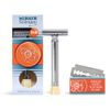 Merkur Rasierer verstellbar, Chrom-Griff, lang
