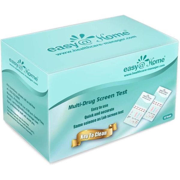 Easy@Home Multi-Drug Screen Test, EDOAP #144, 10 count