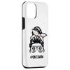 iPhone 13 German Shorthaired Pointer mom messy bun hair glasses Case