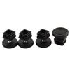 uxcell 4 Sets Office Desk Adjustable Leveling Foot 24mm x 24mm Square Insert Kit