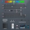 Dual Remote Control U8 RGB LED Underglow Underbody Neon Lights Strips,Waterproof