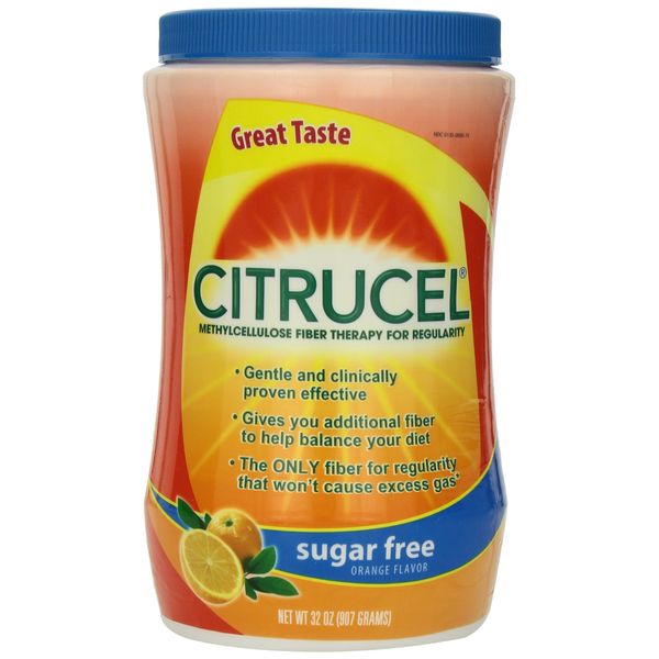 Citrucel Sugar Free Fiber Therapy, Orange, 32 oz (907 g)