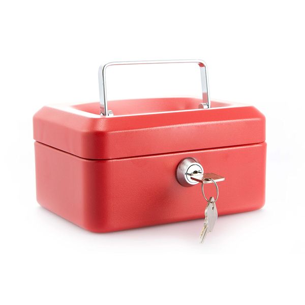 Burg-Wachter CB01R Money 5015 6" Cash Box - Red