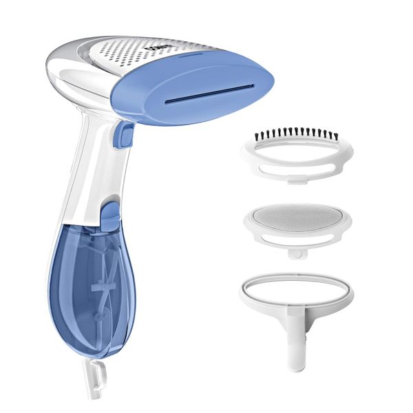 Conair Handheld Garment Steamer for Clothes, ExtremeSteam 1200W, Portable Handheld Design,White/Blue