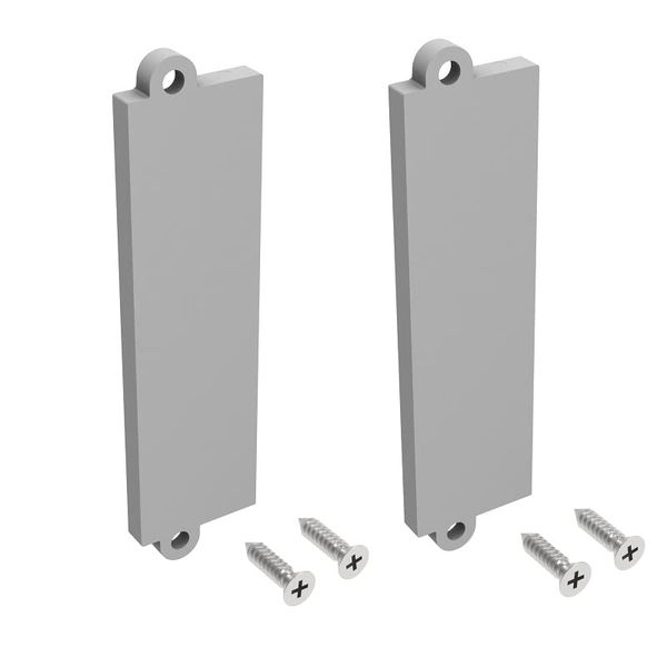 ledomec End caps for installation profile, drywall strip, plasterboard, flat C (2 x end caps)