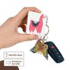 Key Chains Fun creative fluffy pink llama wearing a saddle blanket (kc-280220-1)