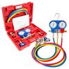 HVAC Air Conditioner Kit A/C Diagnostic Manifold Freon Gauge Sets Charging Tools